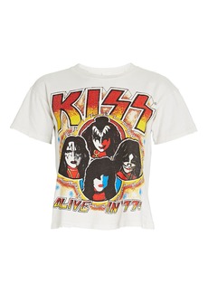 Madeworn KISS Alive Graphic Cropped T-Shirt