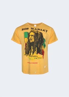 Madeworn Men's Bob Marley Song Of Freedom Shirt In Goldenrod