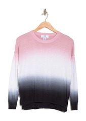 Magaschoni Long Sleeve Crewneck Ombre Sweater