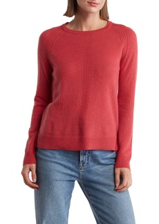 Magaschoni Cashmere Raglan Sleeve Sweater in Garden Rose at Nordstrom Rack