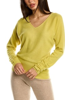 Magaschoni Sideway V-Neck Cashmere Sweater
