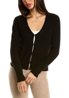 Magaschoni V-Neck Cropped Cashmere Cardigan