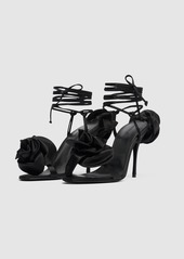 Magda Butrym 105mm Flower Satin Sandals