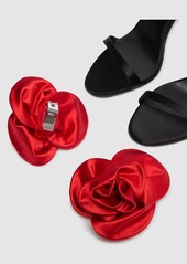 Magda Butrym 105mm Satin Flower Sandals