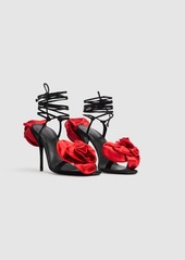 Magda Butrym 105mm Satin Flower Sandals