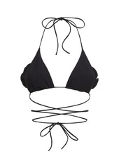 Magda Butrym 3d Flower Tech Triangle Bikini Top