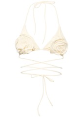 Magda Butrym 3d Flower Triangle Tech Bikini Top