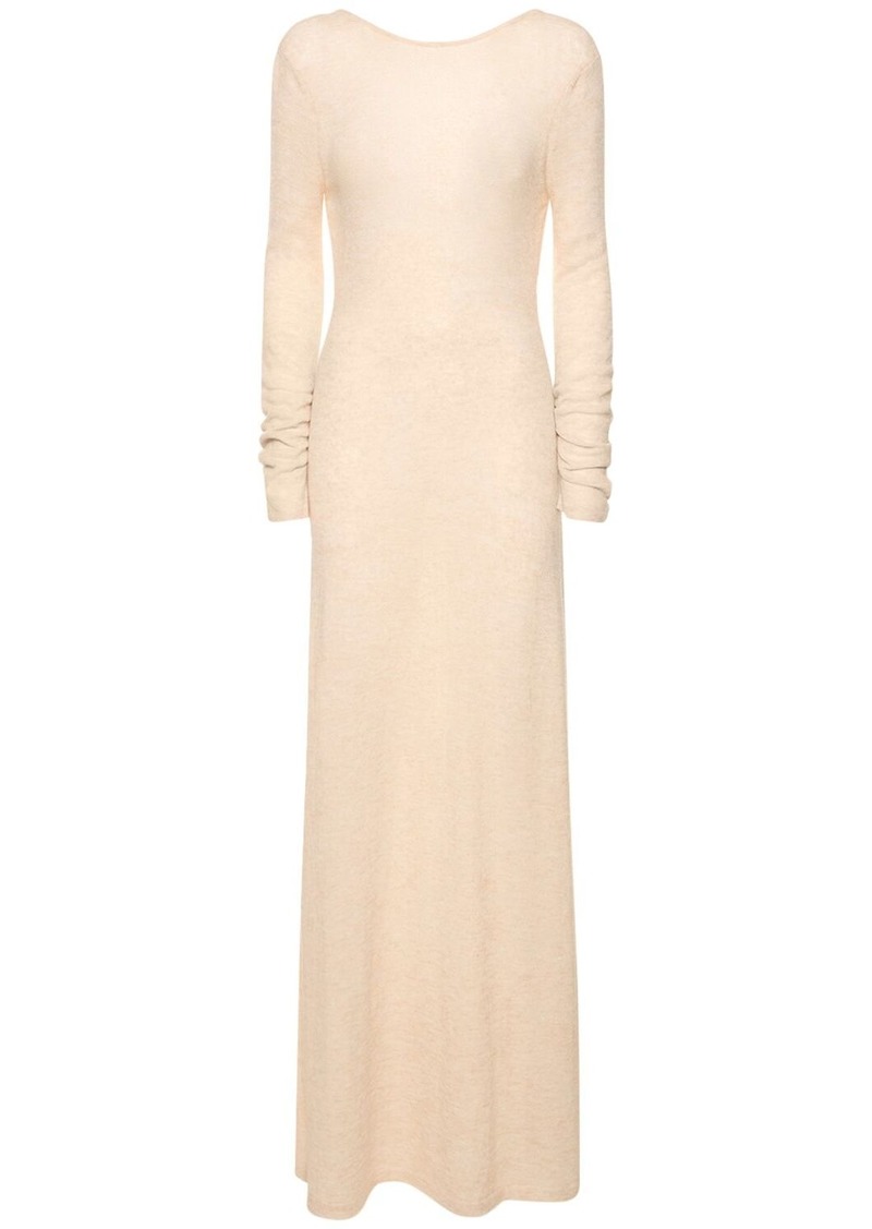 Magda Butrym Alpaca Blend Knit Long Dress