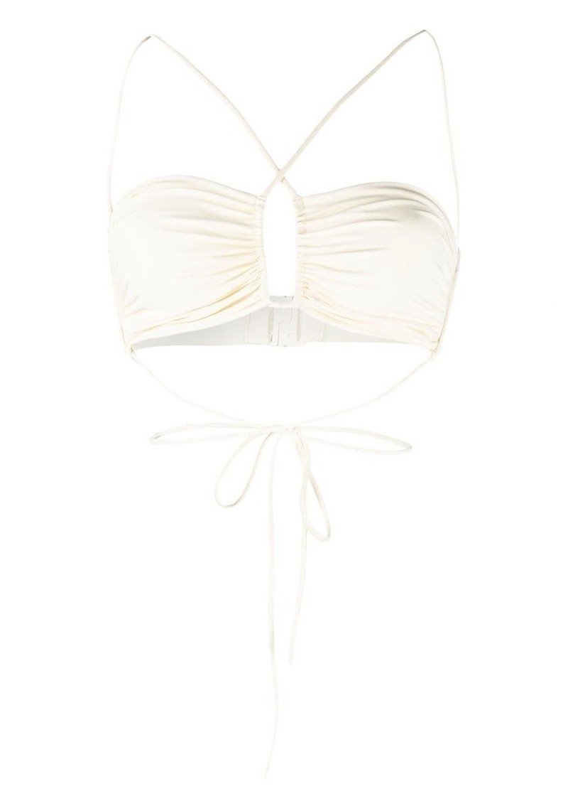 Magda Butrym criss-cross bandeau top