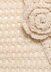Magda Butrym Crocheted Cotton Blend Bodysuit