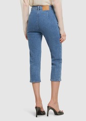 Magda Butrym Denim Straight Cropped Jeans