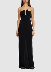 Magda Butrym Draped Jersey Long Dress