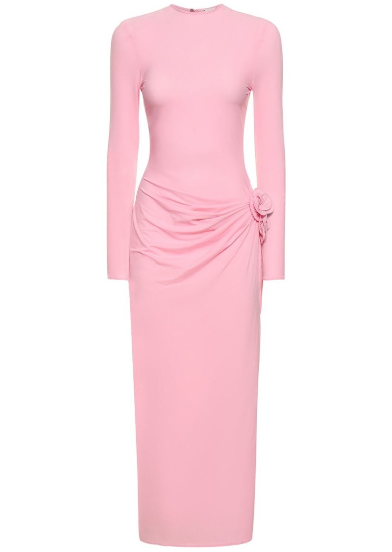 Magda Butrym Draped Jersey Long Dress