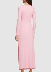 Magda Butrym Draped Jersey Long Dress