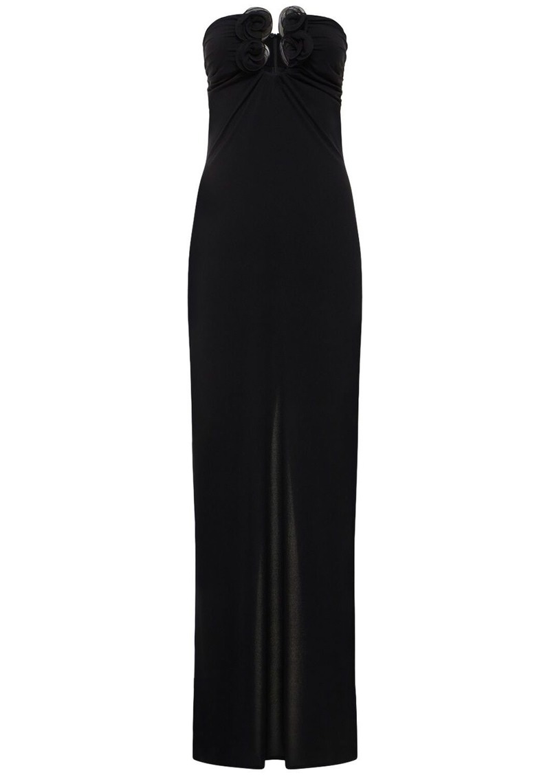 Magda Butrym Draped Jersey Long Dress