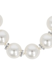 Magda Butrym Faux Pearl & Crystal Collar Necklace