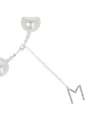 Magda Butrym Faux Pearl & Crystal Collar Necklace