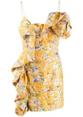 Magda Butrym floral print ruffled mini dress