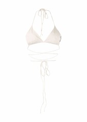 Magda Butrym flower-appliqué bikini top