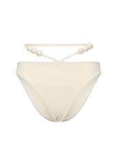 Magda Butrym Jersey Bikini Bottoms W/beads