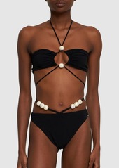 Magda Butrym Jersey Halter Bikini Top