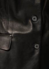 Magda Butrym Leather Tie-back Blazer