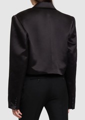 Magda Butrym Lvr Exclusive Silk & Wool Blazer