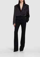 Magda Butrym Lvr Exclusive Silk & Wool Blazer