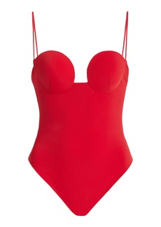 Magda Butrym - Bustier One-Piece Swimsuit - Red - IT 38 - Moda Operandi