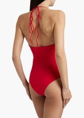 Magda Butrym - Cutout halterneck swimsuit - Red - FR 34