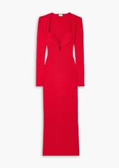 Magda Butrym - Cutout ribbed-knit maxi dress - Red - FR 34