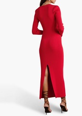 Magda Butrym - Cutout ribbed-knit maxi dress - Red - FR 40