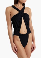 Magda Butrym - Cutout twisted swimsuit - Black - FR 36