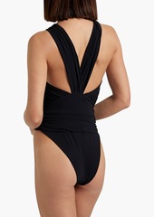 Magda Butrym - Cutout twisted swimsuit - Black - FR 36