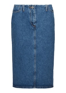 Magda Butrym - Denim Midi Skirt - Blue - FR 34 - Moda Operandi