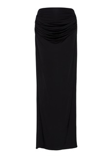 Magda Butrym - Draped Maxi Column Skirt - Black - FR 34 - Moda Operandi