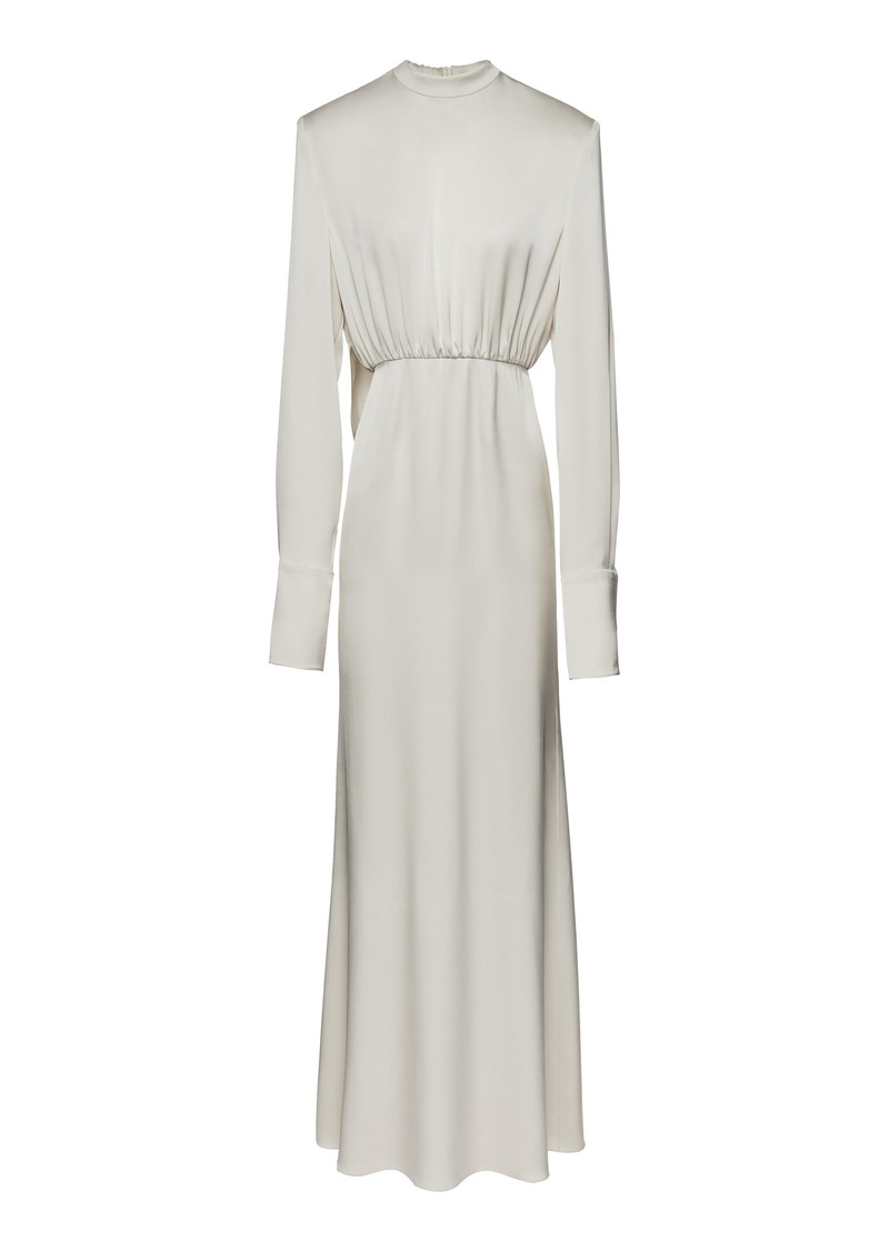 Magda Butrym - Draped Silk Maxi Dress - Nude - FR 36 - Moda Operandi