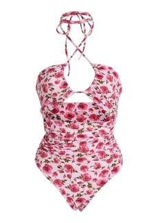 Magda Butrym - Floral One-Piece Swimsuit - Print - IT 36 - Moda Operandi