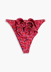 Magda Butrym - Floral-print high-rise bikini briefs - Pink - FR 42