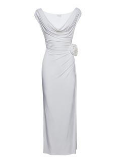 Magda Butrym - High-Cut Draped Maxi Dress - White - FR 34 - Moda Operandi