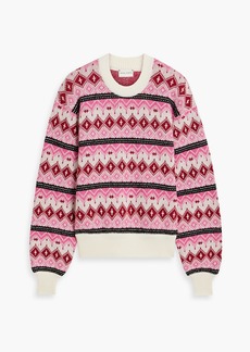 Magda Butrym - Jacquard-knit wool-blend sweater - Pink - FR 36
