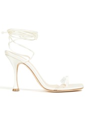 Magda Butrym - PVC-trimmed satin sandals - White - EU 35