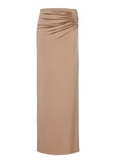 Magda Butrym - Ruched Cutout Maxi Skirt - Tan - FR 34 - Moda Operandi