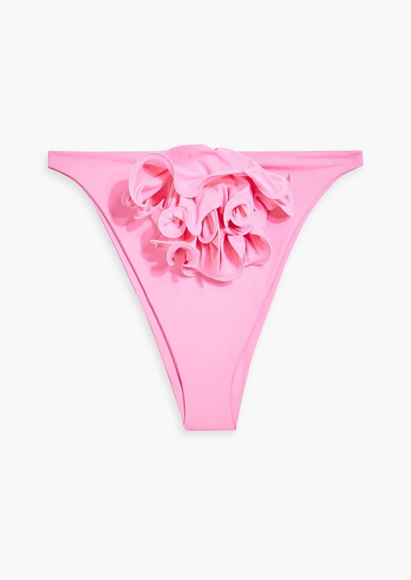 Magda Butrym - Ruffled low-rise bikini briefs - Pink - FR 34