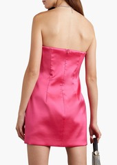 Magda Butrym - Strapless satin-twill mini dress - Pink - FR 40