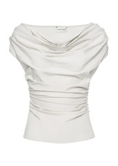 Magda Butrym - Silk Button Up Top - White - FR 34 - Moda Operandi