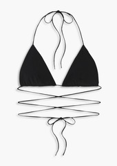 Magda Butrym - Floral-print triangle bikini top - Pink - FR 42