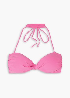 Magda Butrym - Twist-front halterneck bikini top - Pink - FR 34