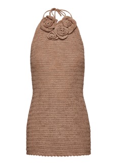 Magda Butrym - Women's Crochet Mini Dress - Neutral - FR 36 - Moda Operandi