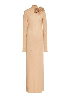 Magda Butrym - Women's Crystal-Embellished Gown - Neutral - FR 34 - Moda Operandi